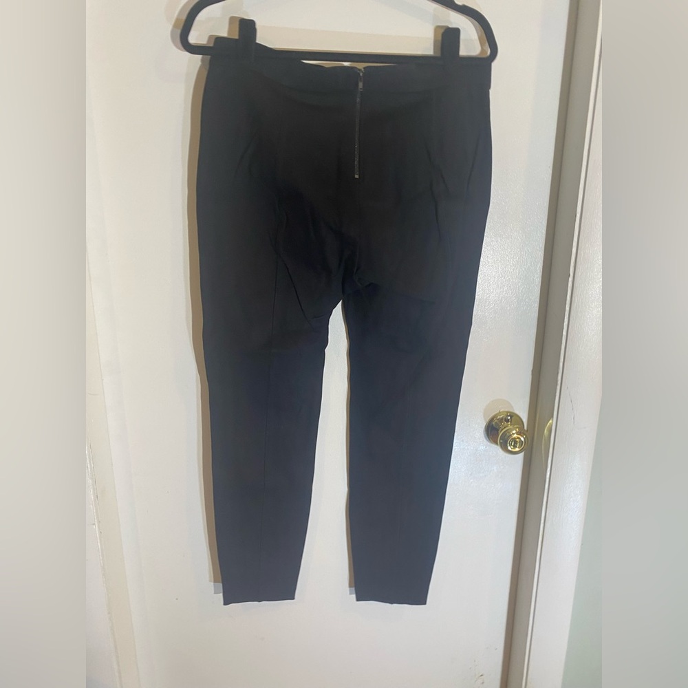 Black J. Crew Pixie leggings size L with a zipper in the back - Picture 3 of 3